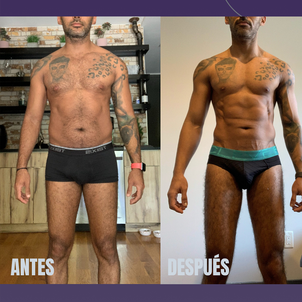 Phase 2 - Personalized 4-week intermittent fasting 16/8 protocol designed to achieve toning and marking.