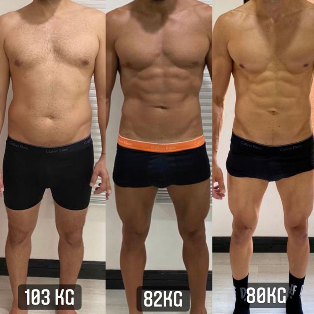 Phase 2 - Personalized 4-week intermittent fasting 16/8 protocol designed to achieve toning and marking.